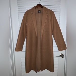 Zara Coat with Lapel Collar - Camel